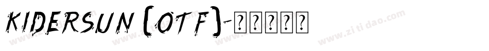 KIDERSUN (otf)字体转换